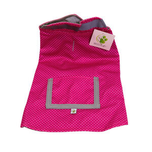 Eco-Pup Pacific Spirit Pink Dots Dog Raincoat - Size Extra Small/Teacup